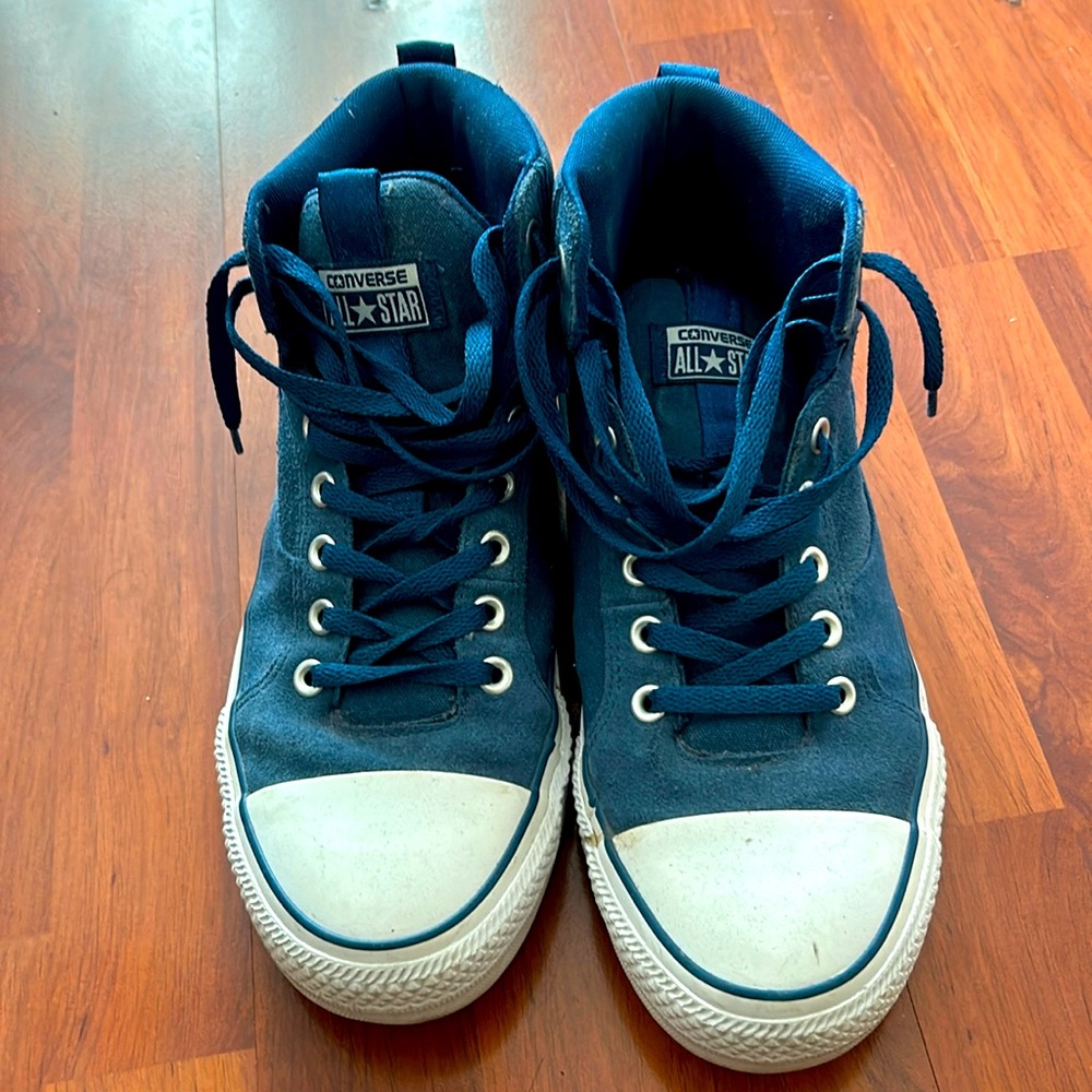 Men’s Blue Suede Converse Size 11
